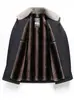Jaqueta de algodão elegante de cor sólida para homens, novo estilo de inverno, casaco de algodão espessado para homens de meia-idade e idosos, quente e confortável para pais