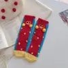 Calcetines de Media Pantorrilla con Dibujos Animados Lindos YOUJIAXIU para Mujer, Calcetines para el Piso del Hogar, Calcetines Gruesos para Dormir para Mujer, Nuevo Producto Transfronterizo
