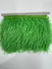En stock 51 Colores Borde de Tela de Plumas de Avestruz 7-9cm Cinta de Plumas de Encriptación Decoración de Vestido de Novia Tira de Tela de Plumas