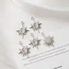 Accesorios colgantes de piedra de girasol y ojo de gato transfronterizos europeos y americanos exquisitos, accesorios para collares DIY hechos a mano, pendientes sencillos
