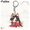 Bendición Oficial del Cielo Huacheng y Xie Lian Arte de Fan Original Merchandising Dibujo Animado 2D Acrílico Colgante de Doble Cara Llavero