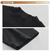 Camiseta de Manga Corta de Lana Tencel Clase A Otoño e Invierno para Mujer, Camiseta Básica de Cuello Medio Amigable con la Piel, Top Transpirable y Elegante para Mujer