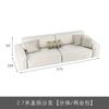Sofá de tela esquinero minimalista italiano para apartamento grande, sala de estar, estilo silencioso, color crema, tecnología creativa, sofá de tela en ángulo oblicuo