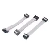 Conector IDC 2.54IDC cabo plano cinza de três peças passo 2.54 16P cabo cinza de dupla extremidade cobre puro