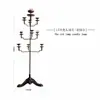 Candelabro de Hierro Retro Lámpara de Pie de Hierro Fundido Chino Zen Antiguo Salón de Té B&B Accesorios Decoración Suave Lámpara de Aceite