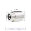 Conector Rosqueado de Aço Inoxidável de 4 Pontos, Adaptador Direto com Rosca Interna e Externa, Conector de Tubo de Extensão Espessado de 6 Pontos para 4 Pontos, Conexões para Tubos de Água