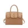 Bolso de Mujer Maduro y Elegante para el Trabajo y los Desplazamientos, Bolso de Mano Versátil de Color Sólido, Bolso de Hombro, Bolso Cruzado, Bolso Tote Simple de Alta Calidad