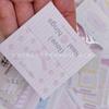 5.4cm con Indentación ins Mini Plegable Tarjeta Cabeza Ídolo Tarjeta Pequeña Material de Embalaje Joyería para Perseguir Estrellas Bolsa para Tarjeta de Regalo