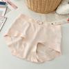 Super Cute 5A Roupa Interior Antibacteriana Feminina Puro Algodão Virilha Cintura Média Cuecas Sem Traços Shorts Verão Fino Sem Bunda Acolchoada