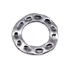 24x24mm 2.7g Plata Antigua ZAKKA Retro Accesorios DIY Anillo Redondo Martillado Colgante