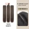 Extensiones de Cabello Hechas a Mano con Borde Envolvente para Mujeres, Cabello Largo y Liso, Realzadoras de Volumen, Almohadillas de Cabello Esponjosas de Tres Piezas, Invisibles, Sin Costuras, Ligeras