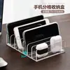 Caja de Almacenamiento para Teléfono Móvil Caja de Almacenamiento para Escritorio Oficina Reunión Pantalla de Carga Aula Reunión de Estudiantes Caja de Almacenamiento con Múltiples Compartimentos