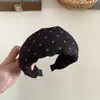 Diadema Ancha Estilo Retro de Lunares Diadema Alta para la Parte Superior del Cráneo Accesorios para el Cabello para Salir y Viajar Pinza para el Cabello Accesorios para el Cabello Mujer Coreano Sensación de Alta Gama