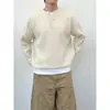 Suéter de Tricô com Gola Henry de Manga Longa para Homem, Novo Estilo Coreano de Outono e Inverno, Maduro e Sofisticado, Suéter Jaqueta de Tricô Quente de Alta Qualidade, Moderno