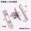 Dobradiças de Aço Inoxidável à Base de Ferro Espessura 1,2 mm Base 1,5 mm Dobradiças de Caixa Dobradiças de Mola de Caixa de Ferro com Travamento Duráveis