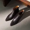 Botines Chelsea de moda y minimalistas estilo británico de 5.5 cm, nueva colección otoño/invierno 2026, punta fina, tacón grueso, cierre lateral, botines