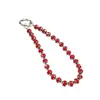 Cadena para Teléfono de Perlas Redondas Facetadas de Lujo de 8 mm, Correa de Muñeca de Perlas Acrílicas, Colgante para Bolsa de Llaves CCD Venta al por Mayor