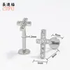 Zeming Acero Inoxidable Trébol de Cuatro Hojas Huazi Fragancia Pendientes de Zirconia para Abuela Lujo Ligero Pendientes de Hélice de Oreja de Gama Alta Pendientes de Nicho
