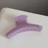 Pinza de Garra Curva Color Gelatina de Gama Alta Versátil para Moño de Cabello Pinza Tiburón Pinza para el Cabello para Mujeres Accesorio para el Cabello de la Parte Posterior de la Cabeza Nuevo Estilo Primavera Verano