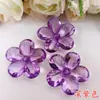 Acrílico Transparente 28mm Flor de Ciruelo Cuentas Sueltas DIY Joyería Artesanal con Cuentas Flor para Zapatos Lámpara Decoración Accesorios Árbol de la Fortuna Material