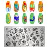 2026 Placas de Carimbo para Nail Art Novos Designs Asas Estrelas Coelho Boi Ovelha Carimbos do Zodíaco Moldes para Unhas Atacado