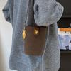 Bolsos de Mujer, Bolsos de Moda y de Alta Gama, Bolsos de Cubo Retro Nicho Nuevos de Otoño e Invierno para Mujer, Bolsos Cruzados Versátiles Casuales para Ir al Trabajo