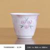 Taza de té de flor de rosa pintada a mano en polvo tierno taza maestra del hogar taza de té exquisita para damas taza de invitado de cerámica juego de té kung fu