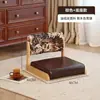 Asiento de Tatami Estilo Japonés, Taburete para Ventana de Mirador de Madera Maciza, Silla sin Patas con Respaldo para Cama, Sala de Estar Balcón Silla Sofá Perezosa