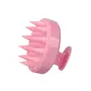 Peine Masajeador de Champú de Silicona Suave Transfronterizo para Limpieza del Cuero Cabelludo, Cepillo Masajeador Doméstico Estilo Japonés de Doble Uso Seco y Húmedo, Color Trigo