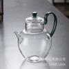 Pote de vidro imitação Song bule pequeno bule verde transparente conjunto de chá kung fu pote de maçã pote de vidro antigo