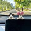 Boneco de pelúcia fofo para exibição de carro, decoração para casa, escritório, tela de computador, decoração criativa de aniversário