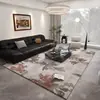 Tapete luxuoso e de alta qualidade para sala de estar, novo modelo 2026, tapete para sofá e mesa de centro, tapete de cabeceira para quarto, tapete de piso de grande área com cobertura total