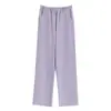 Pantalones Casuales Sueltos de Algodón Puro Color Sólido para el Hogar para Mujer Ropa de Exterior Primavera y Verano talla extra Pantalones Rectos para Mujer Pantalones de Pijama Cómodos y Transpirables
