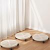 Estante para Flores de Pie para Sala de Estar Estante de Almacenamiento Móvil Bandeja Estante para Flores Subestructura Soporte de Rueda Universal Estante de Almacenamiento para Balcón