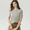 Hilo Campari - 75% cachemira, 25% seda de morera - nueva colección de otoño, cárdigan suéter de mujer con cuello redondo, ribete de colores, moderno