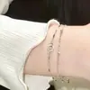 Pulsera entrelazada para mujer, diseño de nicho, pulsera de doble capa, lujo ligero, regalo para el Día de Tanabata y San Valentín para mujer