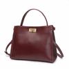 Bolso Cubo para Mujer Europeo y Americano Bolso de Hombro Portátil de Cuero Suave de Alta Gama Bolso Tote para Mujer de Cuero Curtido Vegetal de Gran Capacidad Retro