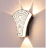 2024 creativa nueva lámpara de pared LED emisora de luz nórdica habitación dormitorio pared de fondo lámpara de pared impermeable exterior venta al por mayor