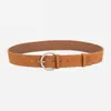 En stock Cinturón Artístico Retro para Mujer Mate de Alta Gama Piel Genuina Versátil para Jeans Cinturón Decorativo Personalización para Mujer