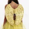 Alas de ángel más vendidas transfronterizas Halloween alas de plumas artificiales de hoja accesorios de cosplay suministros para fiesta de baile