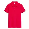 Camisa polo con logo personalizado, color liso, cuello camisero, ropa de trabajo de manga corta para negocios, amigable con la piel, transpirable, suave y cómoda, camisa de verano
