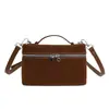 La más fácil de combinar Bolso de Caja Simple de Mano para Mujer Otoño 2025 Nuevo Color Contrastante Mate Bolso de Hombro Único Cruzado