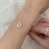Moda Japonesa y Coreana de Venta Caliente Transfronteriza Pulsera de Cadena Dulce Corazón Versátil Joyería con Colgante en Forma de Corazón Venta al por Mayor en Stock