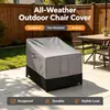 Funda Impermeable para Silla de Exterior Transfronteriza de Amazon, Funda a Prueba de Viento para Muebles de Exterior con Agujeros de Ventilación
