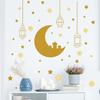 Nuevo FX-D350 Festival de Medio Oriente Luna Dorada Estrellas Castillo Lámpara de Araña Colgante Hogar Pared Decorativa Calcomanía de Pared