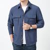 Camisa de Manga Larga de Secado Rápido para Hombre, Fina para Primavera y Otoño, Transpirable para Exteriores, Táctica con Múltiples Bolsillos, Ropa de Trabajo, Chaqueta, Personalizada de Fábrica