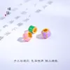 Cor forte que não desbota areia dourada acessórios diy esmalte contas pequenas contas de lanterna contas de abóbora contas de barril pequeno material para pulseira colar