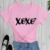 Camiseta Nueva Estilo Día de San Valentín, Camiseta Unisex de Cuello Redondo y Manga Corta, Moderna e Interesante para Exportación a Europa y América