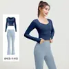 Conjunto de Roupa de Yoga de Alta Elasticidade com Caimento Justo, Conjunto com Sensação de Segunda Pele, Roupas de Corrida e Fitness de Cintura Alta