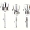 Juego de Herramientas para Roscado de Tubería de Agua de PPR Transfronterizo, Roscas Internas y Externas para Tuberías de Agua de 1/2 Pulgada, 3/4 de Pulgada, 1 Pulgada, Herramienta de Roscado para Tubería de PPR